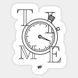 TIME (Black Logo) Sticker